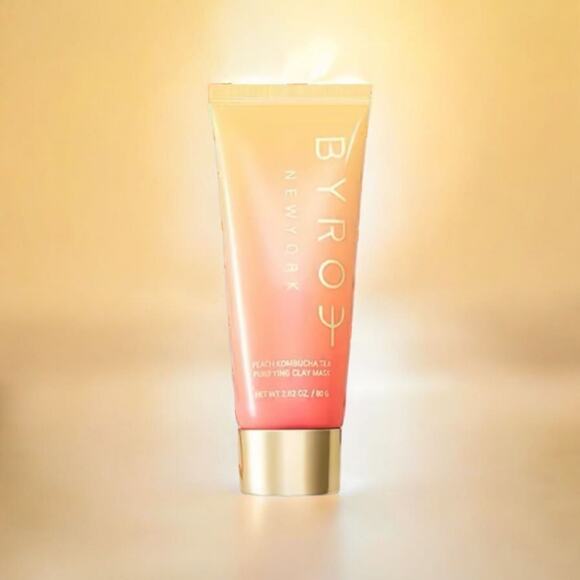 Byroe New Peach Kombucha Tea purifying clay mask full size 80 g - Picture 9 of 9